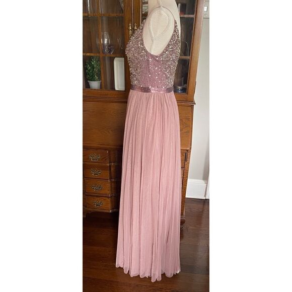 BHLDN - Avery Beaded Sequin Tulle Bridesmaid Special Occasion Dress - Picture 8 of 12